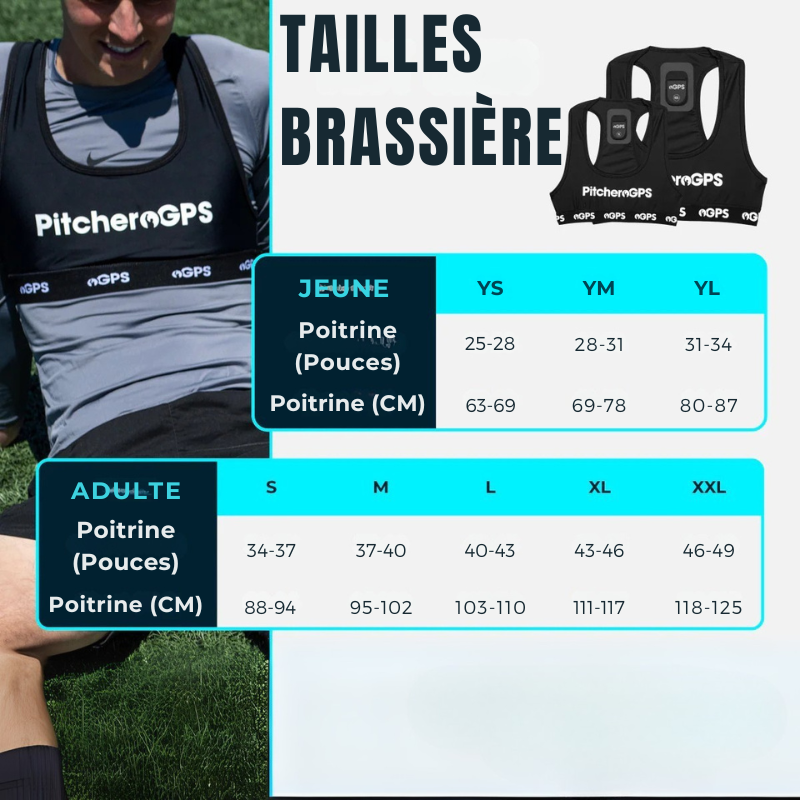 GPS Tracker 4TRAINER Pitchero Solo | Certifié FIFA World Rugby