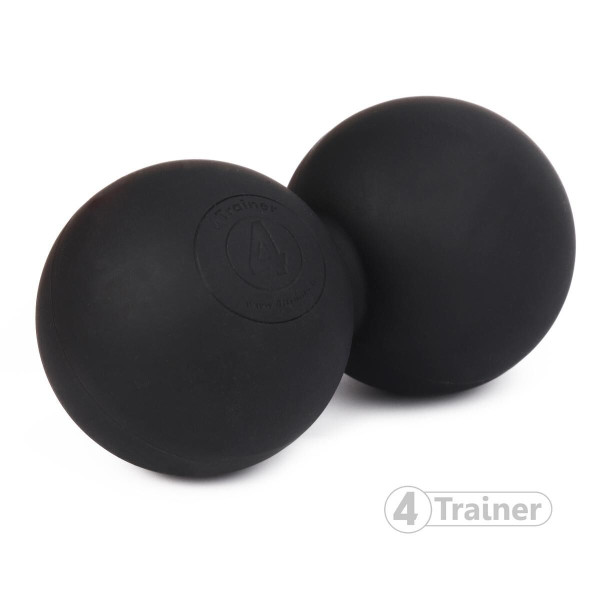 Double Balle de Massage 4TRAINER | Noir | Lacrosse