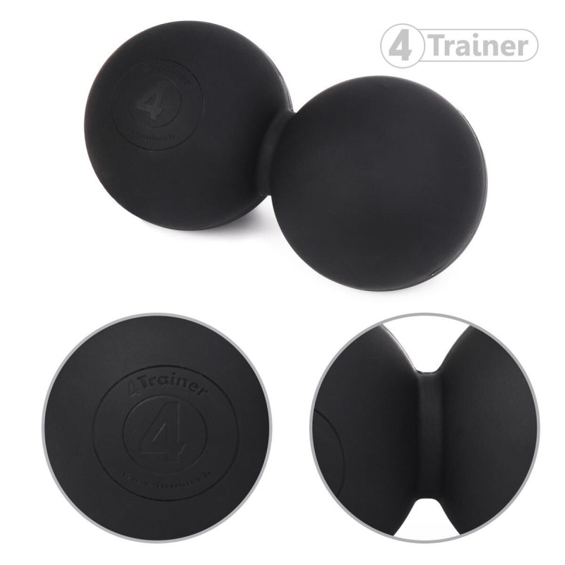 Double Balle de Massage 4TRAINER | Noir | Lacrosse