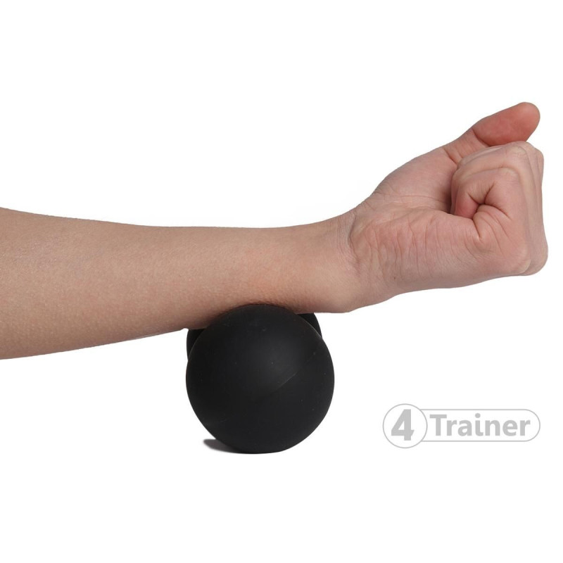 Double Balle de Massage 4TRAINER | Noir | Lacrosse