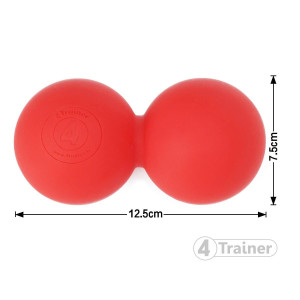 Double Balle de Massage 4TRAINER | Rouge | Lacrosse