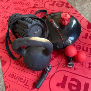 Tapis de Yoga 4TRAINER | Rouge | Premium