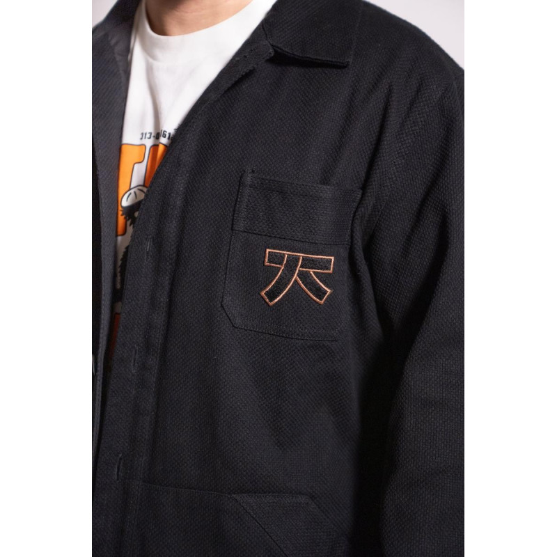 Surchemise Keiko Gi | Noir | Sincérité | Vague de Kanagawa