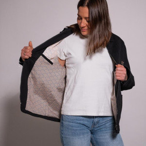 Veste Keiko Gi | Noire | Fidélité Design Seigaiha