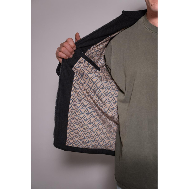 Veste Keiko Gi | Noire | Fidélité Design Seigaiha