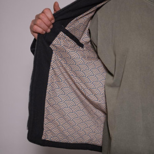 Veste Keiko Gi | Noire | Fidélité Design Seigaiha