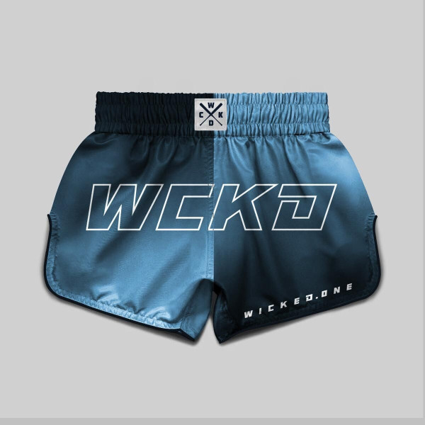 Short de Muay Thai Wicked One | Bleu | Raw