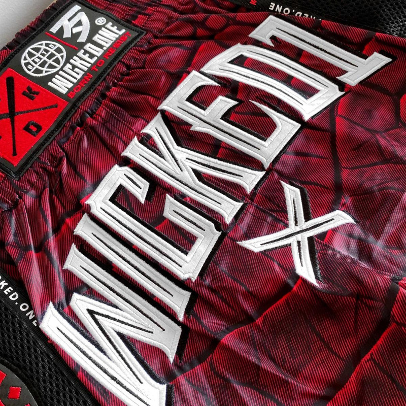Short de Muay Thai Wicked One | Rouge | Caïman