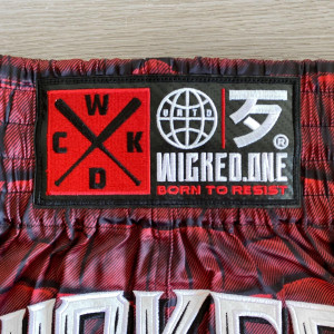 Short de Muay Thai Wicked One | Rouge | Caïman