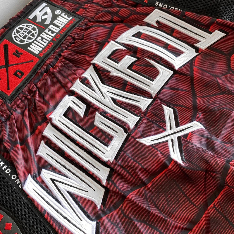 Short de Muay Thai Wicked One | Rouge | Caïman