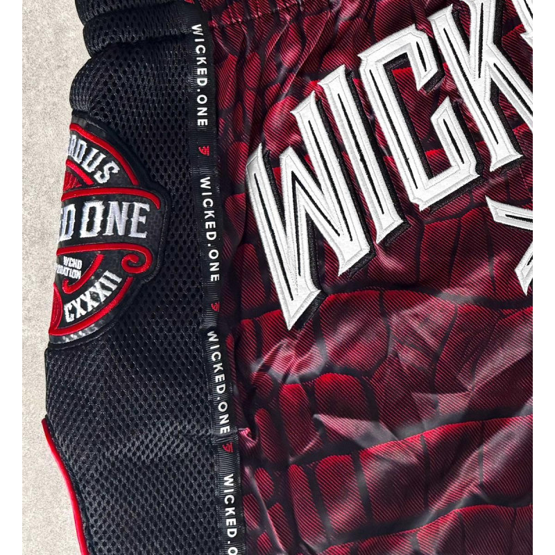 Short de Muay Thai Wicked One | Rouge | Caïman