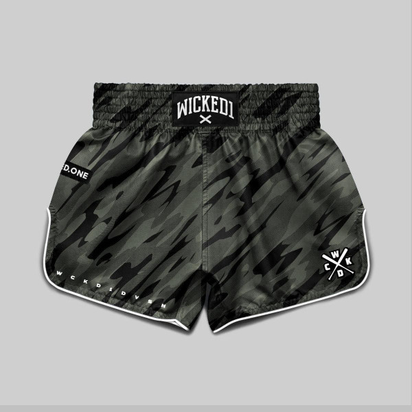 Short de Muay Thai Wicked One | Kaki | Camo