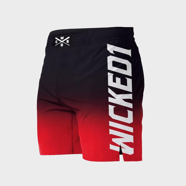 Short de MMA Wicked One | Noir/Rouge | Ghost