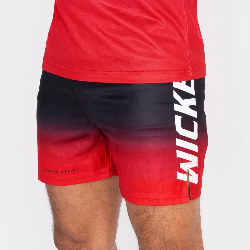 Short de MMA Wicked One | Noir/Rouge | Ghost