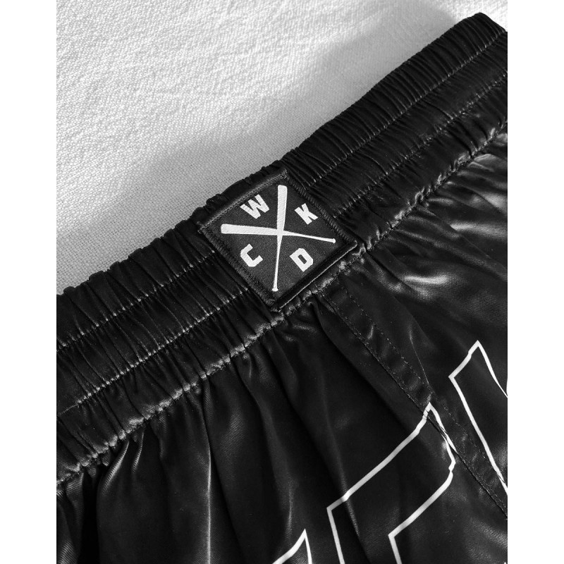Short de Muay Thai Wicked One | Noir | Raw