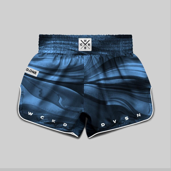 Short de Muay Thai Wicked One | Bleu | Abstract