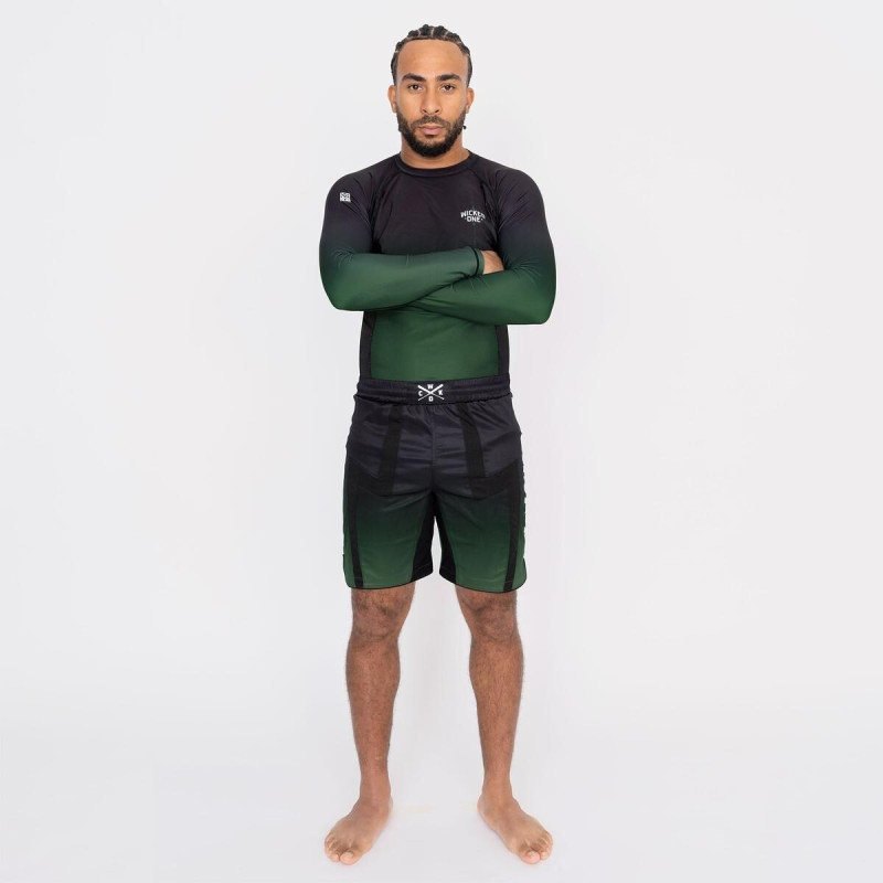 Short de MMA Wicked One | Noir/Kaki | Eager Ghost