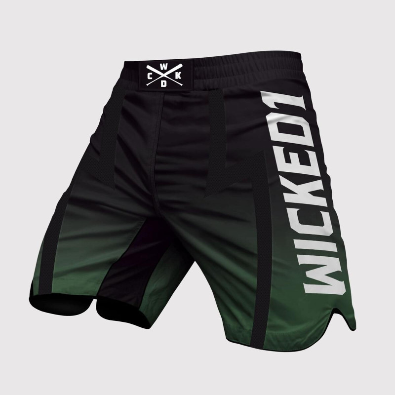 Short de MMA Wicked One | Noir/Kaki | Eager Ghost