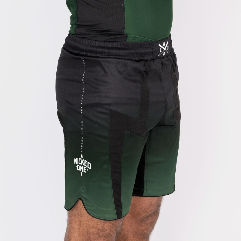 Short de MMA Wicked One | Noir/Kaki | Eager Ghost