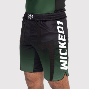 Short de MMA Wicked One | Noir/Kaki | Eager Ghost