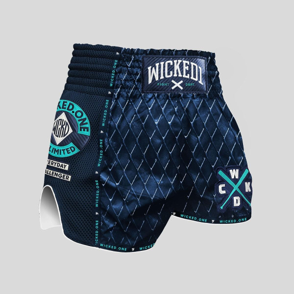 Short de Muay Thai Wicked One | Navy | Cage