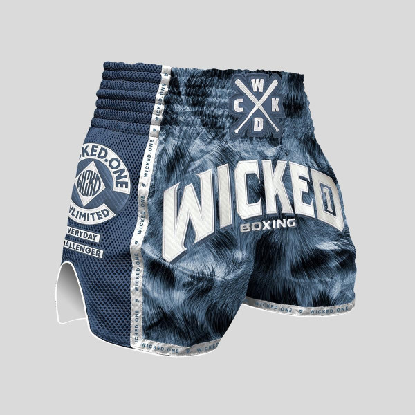 Short de Muay Thai Wicked One | Bleu | Hunter