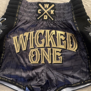 Short de Muay Thai Wicked One | Gris | Hacker