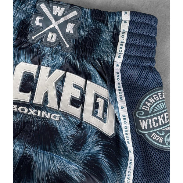 Short de Muay Thai Wicked One | Bleu | Hunter