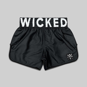 Short de Muay Thai Wicked One | Noir | Belt