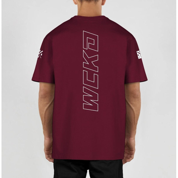 T-Shirt Wicked One | Bordeaux | Raw Oversize