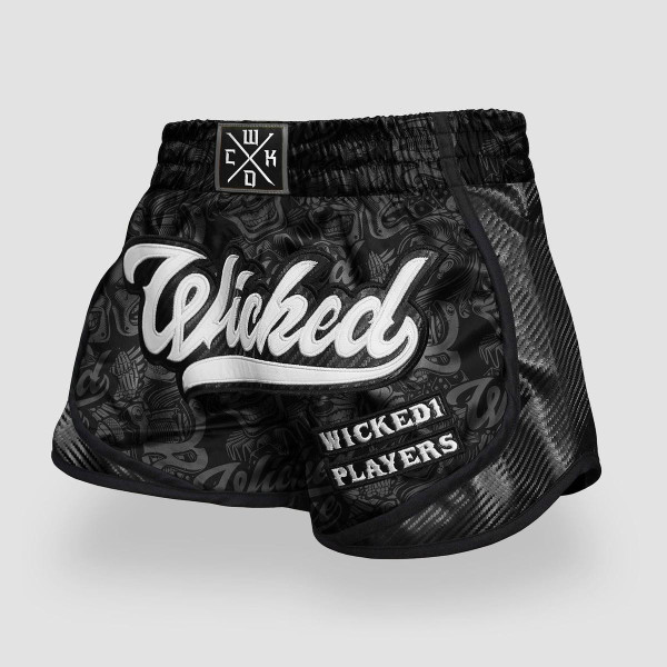 Short de Muay Thai Wicked One | Noir | Squad Player