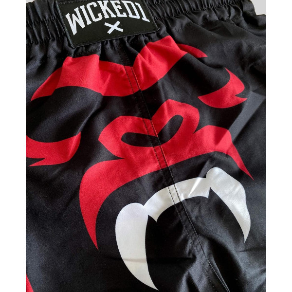 Short de Muay Thai Wicked One | Noir | Gorilla