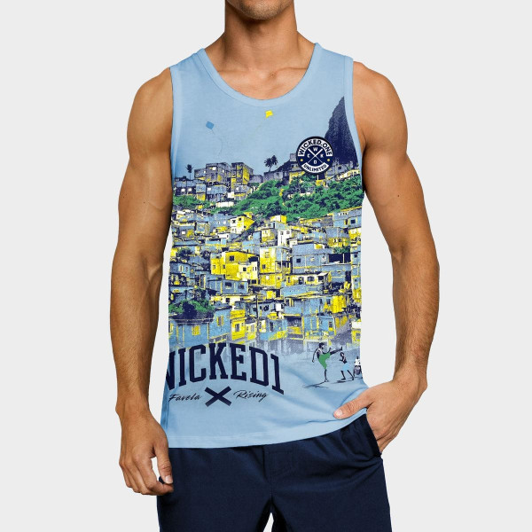 Débardeur Wicked One | Bleu Ciel | Favela Rising