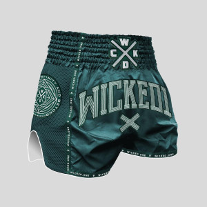 Short de Muay Thai Wicked One | Vert | Cross-Line