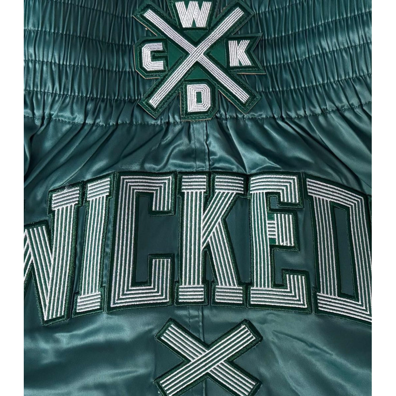 Short de Muay Thai Wicked One | Vert | Cross-Line