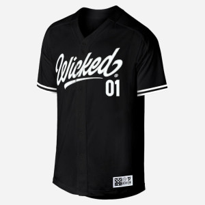 Chemise Baseball Wicked One | Noire | Rollin