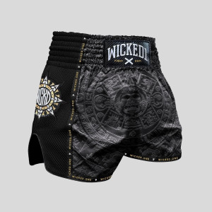 Short de Muay Thai Wicked One | Noir/Or | Aztec