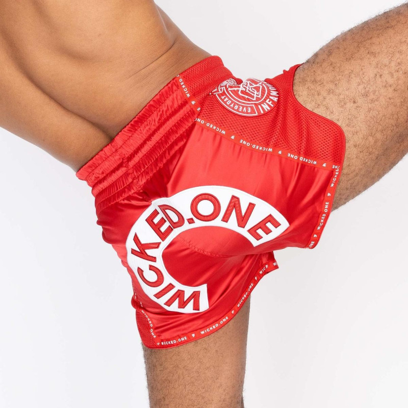 Short de Muay Thai Wicked One | Rouge | Herd