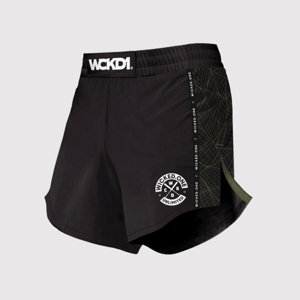 Short MMA Wicked One | Noir/Kaki | Element Metavers