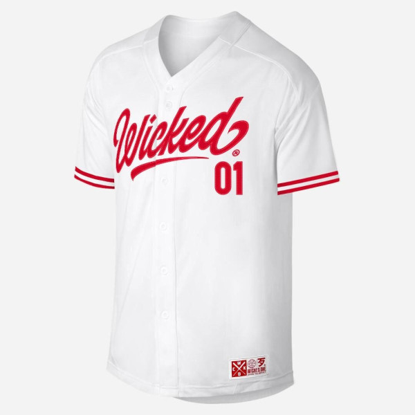 Chemise Baseball Wicked One | Blanche | Rollin