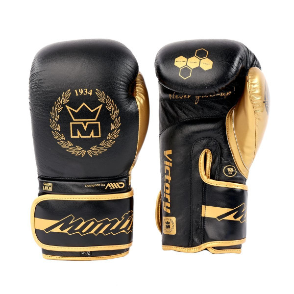 Gants de Boxe Montana | Noir et jaune | Montana VICTORY NewCode