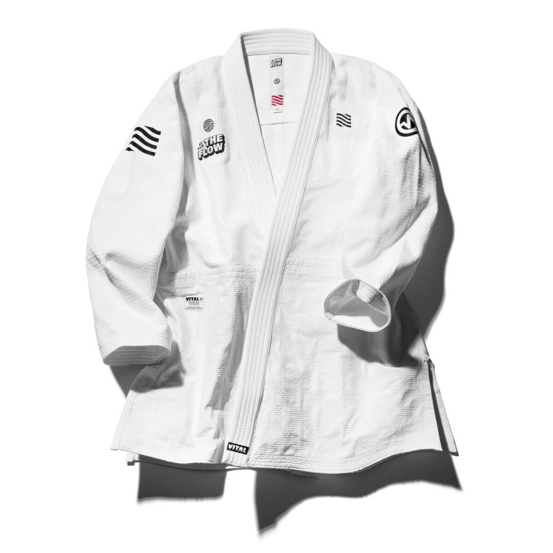 Kimono JJB Vital | Blanc | FLOW | IBJJF