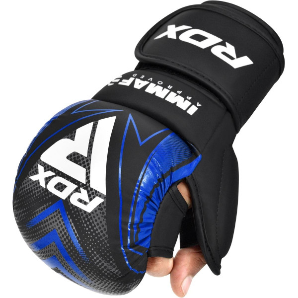 Gants de Grappling RDX Sports | Bleu | IMMAF-1 Shooter | IMMAF