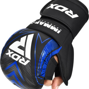 Gants de Grappling RDX Sports | Bleu | IMMAF-1 Shooter | IMMAF
