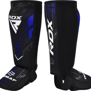 Protège-tibias RDX Sports | Bleu | Néoprène IMMAF