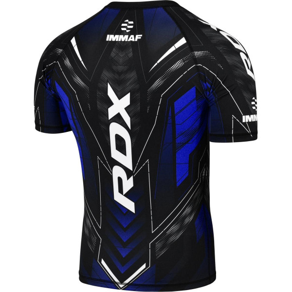 T-shirt compression RDX Sports | Bleu | IMMAF | IMMAF