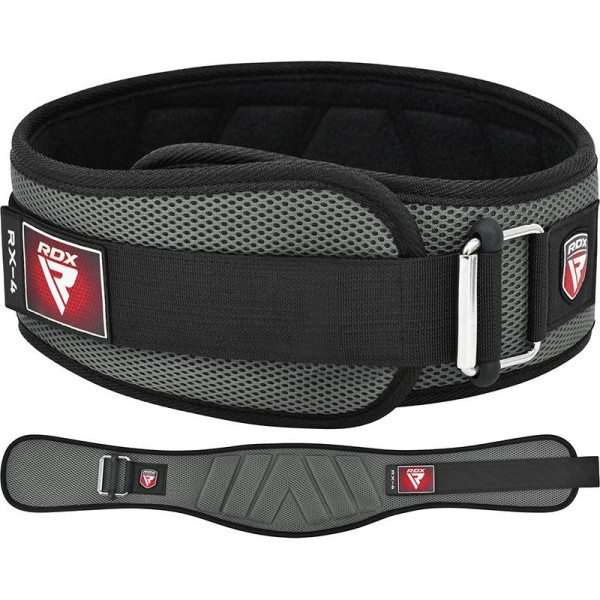 Ceinture Musculation RDX Sports | Grise | RX4 EVA Curve