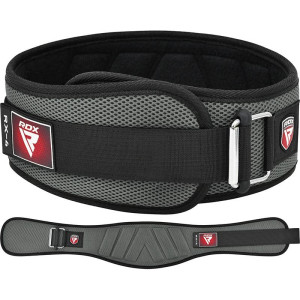 Ceinture Musculation RDX Sports | Grise | RX4 EVA Curve