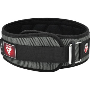 Ceinture Musculation RDX Sports | Grise | RX4 EVA Curve