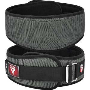 Ceinture Musculation RDX Sports | Grise | RX4 EVA Curve